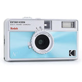 KODAK EKTAR H35N Half Frame Film Camera Bundle with Kodak Ultramax 400/24EXP 35mm Roll Film (Glazed Blue, Bundle)