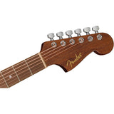 Fender California Standard Redondo CE Spruce Top Pickguard Black Bundle with Fender Celluloid Guitar Picks, Color Medley Medium 12-Pack, Fender Logo Guitar Strap 2in Logo, Fender Original Tuner Black