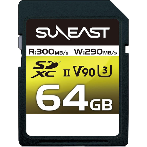 SUNEAST ULTIMATE PRO V90 Series 64GB SDXC UHS-II Memory Card