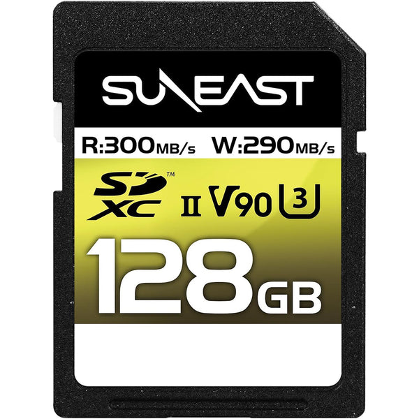 SUNEAST ULTIMATE PRO V90 Series 128GB SDXC UHS-II Memory Card