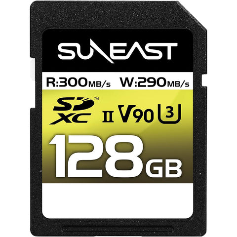 SUNEAST ULTIMATE PRO V90 Series 128GB SDXC UHS-II Memory Card
