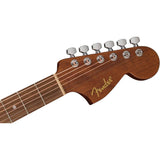 Fender California Standard Monterey E Spruce Top 3-Color Sunburst Bundle with Fender Celluloid Guitar Picks, Color Medley Medium 12-Pack, Fender Logo Guitar Strap 2in Logo, Fender Original Tuner Black