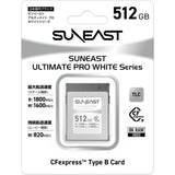 SUNEAST 512GB Ultimate Pro CFexpress Type B Memory Card (White Series)