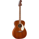 Fender California Standard Monterey E Sapele Top Natural Sapele Bundle with Fender Celluloid Guitar Picks, Color Medley Medium 12-Pack, Fender Logo Guitar Strap 2in Logo, Fender Original Tuner Black