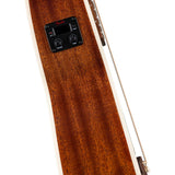 Fender California Standard Monterey E Sapele Top Natural Sapele Bundle with Fender Celluloid Guitar Picks, Color Medley Medium 12-Pack, Fender Logo Guitar Strap 2in Logo, Fender Original Tuner Black
