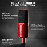 sE Electronics X1 Series Cardioid Condenser Microphone/Clip/Red/Black Grille-Limited Anniversary Edition