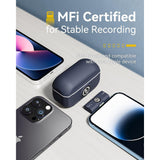 Hollyland LARK M2 DUO 2-Person Wireless Microphone System with Lightning Connector (2.4 GHz, Shine Charcoal)