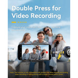 Hollyland LARK M2 DUO 2-Person Wireless Microphone System with Lightning Connector (2.4 GHz, Shine Charcoal)