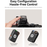 Hollyland LARK M2S Mini Combo 2-Person Wireless Microphone System for Cameras and Mobile Devices (2.4 GHz, Space Gray)