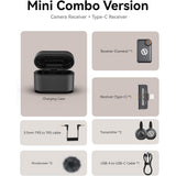 Hollyland LARK M2S Mini Combo 2-Person Wireless Microphone System for Cameras and Mobile Devices (2.4 GHz, Space Gray)
