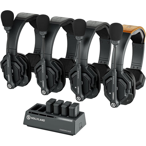 Mother Mantis: Hollyland Solidcom SE Global 4S 4-Person Full-Duplex Single-Ear Noise-Canceling Headset Intercom System (2.4 GHz) HollyView