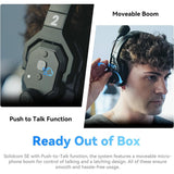 Hollyland Solidcom SE Global 5S 5-Person Full-Duplex Single-Ear Noise-Canceling Headset Intercom System (2.4 GHz) Bundle with Headphone Holder With Padded Cradle (5 pcs) and Cleaning cloth (5-Pack)
