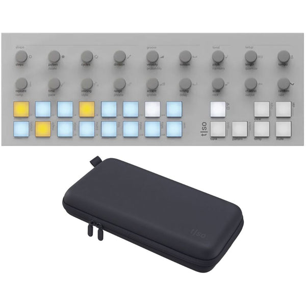 Torso Electronics T-1 Algorithmic Sequencer (White) Bundle with Torso Electronics T-1 Carry Case for T-1 Sequencer