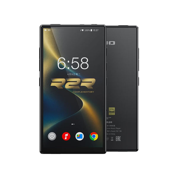 FiiO M33 R2R Portable HiFi Music Player, Snapdragon 680, 8GB RAM + 128GB Storage, True R2R DAC, XMOS XU316 USB Audio, 1100mW Balanced Output, AUTO EQ, 5.5” Full HD Display (Black)