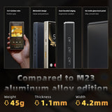 FiiO M33 R2R Portable HiFi Music Player, Snapdragon 680, 8GB RAM + 128GB Storage, True R2R DAC, XMOS XU316 USB Audio, 1100mW Balanced Output, AUTO EQ, 5.5” Full HD Display (Black)
