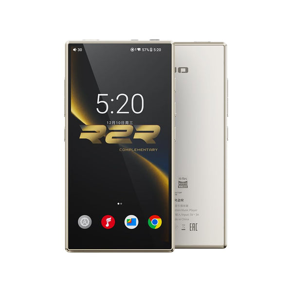 FiiO M33 R2R Portable HiFi Music Player, Snapdragon 680, 8GB RAM + 128GB Storage, True R2R DAC, XMOS XU316 USB Audio, 1100mW Balanced Output, AUTO EQ, 5.5” Full HD Display (Vintage Gold)
