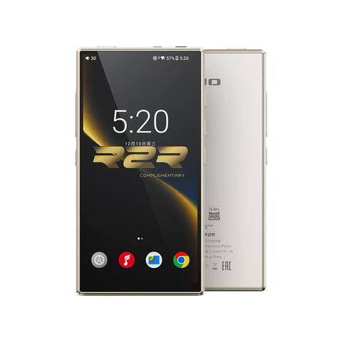 FiiO M33 R2R Portable HiFi Music Player, Snapdragon 680, 8GB RAM + 128GB Storage, True R2R DAC, XMOS XU316 USB Audio, 1100mW Balanced Output, AUTO EQ, 5.5” Full HD Display (Vintage Gold)