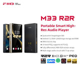 FiiO M33 R2R Portable HiFi Music Player, Snapdragon 680, 8GB RAM + 128GB Storage, True R2R DAC, XMOS XU316 USB Audio, 1100mW Balanced Output, AUTO EQ, 5.5” Full HD Display (Black)