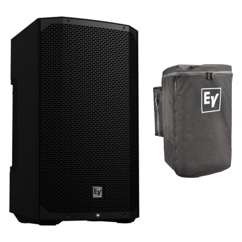 Electro-Voice EVERSE 12 Weatherized Battery-Powered Loudspeaker with Bluetooth Audio and Control (Black) Bundle with Electro-Voice Rain Resistant Cover for EVERSE 12