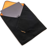 3 Legged Thing Magic Wrap (X-Large)– Reusable Self-Adhesive Protective Wrap for Cameras, Tech & Gear | Soft Self-Gripping Fabric | XL (24" x 24") – Black/Orange