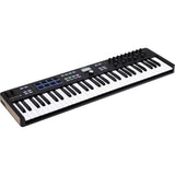 Arturia - KeyLab Essential 61 mk3 - MIDI Controller Keyboard for Music Production, with All-in-One Software Package - 61 Keys, 9 Encoders, 9 Faders, 1 Modulation Wheel, 1 Pitch Bend Wheel, 8 Pads