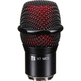 sE Electronics V7 MC1 Supercardioid Dynamic Microphone Capsule for Shure Wireless Handheld Transmitters (Black) Bundle with WHF-158 Foam Windscreen (Black), Zippered Pouch and Mic Cleaning Spray