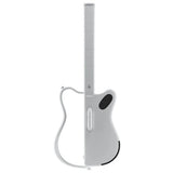 LAVA GENIE 9270002 Sampler Guitar No Strings Attached White Bundle with LAVA GENIE Wireless Microphone Set, Rok-It Tripod Guitar Stand, Goby Labs Microphone Sanitizer
