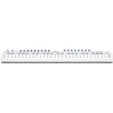 Novation Launchkey 49 MK4 USB MIDI Keyboard Controller (White, 49 Keys) Bundle with Closed-Back Studio Monitor Headphones, Keyboard Dust Cover, MIDI Cable 10' and FP-P1L Universal Sustain Pedal