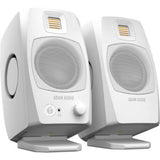 Adam  Audio D3V Active Desktop Monitoring System (White) Bundle with Auray IP-S Isolation Pad for Studio Monitor (Pair) and Comprehensive 3.5mm Stereo Male to Male Cable (6')