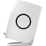 Adam  Audio D3V Active Desktop Monitoring System (White) Bundle with Auray IP-S Isolation Pad for Studio Monitor (Pair) and Comprehensive 3.5mm Stereo Male to Male Cable (6')