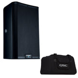 QSC K8.2 Two-Way 8" 2000W Powered Portable PA Speaker with DSP Processor Bundle with QSC K8 TOTE Soft Tote Bag