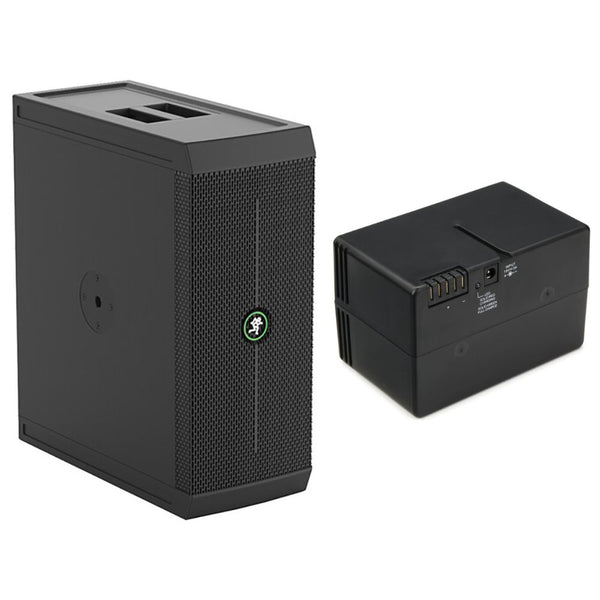 Mackie ThumpSub GO 8" 400W Portable Battery-Powered Subwoofer Bundle with Mackie Rechargeable Battery for Thrash212 GO Loudspeaker and ThumpSub GO