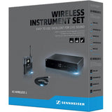 Sennheiser Consumer Audio XSW 1-CI1-A Instrument Wireless Microphone, A Range 548-572 MHz,Black Bundle with Senal OLM2 Replacement Omnidirectional Lavalier Microphone for Sennheiser ME2