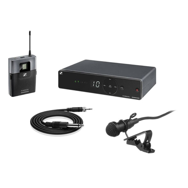 Sennheiser Consumer Audio XSW 1-CI1-A Instrument Wireless Microphone, A Range 548-572 MHz,Black Bundle with Senal OLM2 Replacement Omnidirectional Lavalier Microphone for Sennheiser ME2