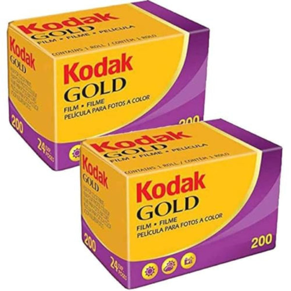 Kodak GOLD 200 Color Negative Film (35mm Roll Film, 24 Exposures)(Pack of 2)