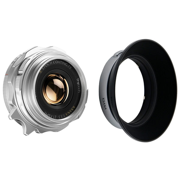 Thypoch Ksana 21mm f/3.5 with Lens Hood (Leica M, Silver)