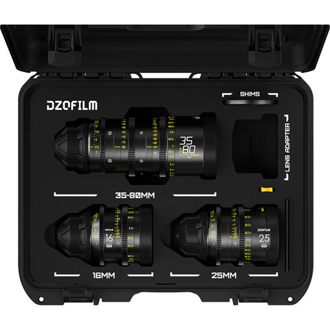 DZOFilm Y24 Educational Catta Ace 35-80mm + VESPID 16 & 25mm Lens Kit (PL)