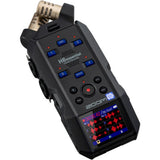 Zoom H6essential 6-Track 32-Bit Float Portable Audio Recorder Bundle with Zoom TCA-1 Timecode Adapter, Screen cleaning cloth (5-Pack)