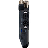 Zoom H6essential 6-Track 32-Bit Float Portable Audio Recorder Bundle with Zoom TCA-1 Timecode Adapter, Screen cleaning cloth (5-Pack)