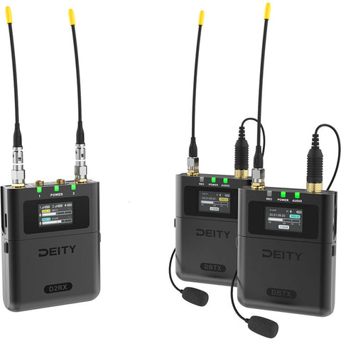 Mother Mantis: Deity Microphones Theos Digital 2-Person Camera-Mount Wireless Omni Lavalier Microphone System (550 to 663 MHz) Deity