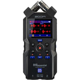 Zoom H4essential 4-Track 32-Bit Float Portable Audio Recorder Bundle with Zoom TCA-1 Timecode Adapter, Screen cleaning cloth (5-Pack)