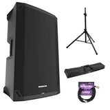 Mackie Thump15v4 15" Professional Powered Loudspeaker Bundle with SS-4420 Steel Speaker Stand, Speaker Stand Bag 51" (Black) and Kellards XLR-P20T Pro 20 ft XLR Microphone Cable