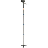 3 Legged Thing Trent 2.0 Magnesium Monopod Super Kit with Video Head and DocZ2 Foot (Blue)