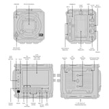 Blackmagic Design PYXIS 6K Cinema Box Camera for L Mount Bundle with Angelbird 512GB Type B Memory Card and Elvid Slim SDI Cable 2' RG-179