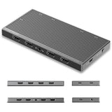 CineTreak CT-4 4K Video Capture Card - 4 HDMI Inputs, UVC Plug-and-Play, Simultaneous 4-Channel Capture, 10Gbps USB 3.2, Pro Audio Input, 100W PD Charging, for Streaming, Gaming, Video Production