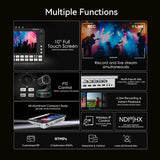 CineTreak Touch-S 10.1” Touchscreen Video Switcher, 6-Channel HDMI/SDI Live Streaming Mixer with PTZ Camera Control, Multi-View Monitoring, USB Capture, Audio Mixing and Recording