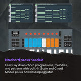 Novation FLkey 2 Mini 25 — 25-Mini-Key MIDI Controller Keyboard for FL Studio Beginners. Make Beats with USB, Pitch & Mod Strips, 16 Drum Pads, and Arpeggiator — Inc. 6 Months of FL Studio