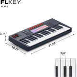 Novation FLkey 2 37 — MIDI Controller Keyboard for FL Studio. Make Beats with Full-Size Keys, USB, Pitch & Mod Wheels, 16 Drum Pads, and Arpeggiator — Inc. 6 Months of FL Studio