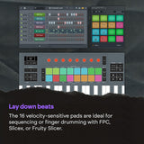 Novation FLkey 2 49 — 49-Key MIDI Controller Keyboard for FL Studio. Make Beats with Semi-Weighted Keys, USB, Pitch & Mod Wheels, 16 Drum Pads, and Arpeggiator — Inc. 6 Months of FL Studio