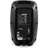 Gemini 35W Powered PA Speaker 8” – Lightweight Active Floor Monitor with EQ, Mic/Line Inputs, Portable Cabinet for Practice, Small Gigs & DJs On-The-Go (AS-2108P)